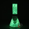 WATER PIPE BEAKER GLOW IN DARK WP1094 1CT
